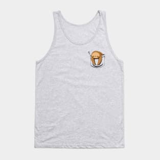 Sloth in a Pocket Tank Top